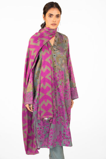 Alkaram FW-10-22-Grey Winter Collection 2022 Online Shopping